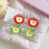 pince à cheveux pomme mignonne pour femmes, barrettes à frange latérale de style coréen/japonais, épingle à cheveux et accessoires pour filles