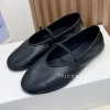 chaussures de ballet à semelle souple en cuir véritable pour femmes, bout rond, une sangle, couleur unie, mary jane, chaussures plates simples, printemps automne
