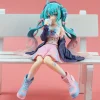 nouveau hatsune miku anime figure rose sakura position assise pvc figure modèle jouet décoration recueillir des cadeaux enfants cadeaux d'anniversaire