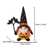 décorations de gnome d'halloween, ornements de chauve souris citrouille faits à la main tomte suédois poupée elfe en peluche nordique nisse adorable gnome,
