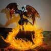 yu gi oh! 5d's anime dragon rouge archfiend crimson fire bricolage effet led bricolage figurines d'action & base & lampe collection décoration