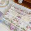 ruban de fleurs brodé en dentelle, 1 yard, pour bricolage, 9cm, nœud heaband, pince à cheveux, accessoires de couvre chef, tissu