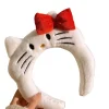 kawaii sanrio hello kitty bandeau en peluche mignon anime kt chat arc en peluche bandeau coiffure cheveux accessoires filles chapeaux cadeau