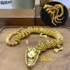 1 * modèle de dragon en alliage 3d, peut tourner le dragon, décoration artisanale de table, statue de dragon, cadeau créatif, jouet pour enfants