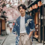 Kimono court d’été pour hommes et enfants, Cardigan, mode japonaise, cape de Cosplay Anime, Robe populaire, Streetwear Haori samouraï Kimono court d’été pour hommes et enfants, Cardigan, mode japonaise, cape de Cosplay Anime, Robe populaire, Streetwear Haori samouraï