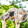 ventilateur pliant adapté aux enfants, disque d'été portable et frais, ventilateur en tissu de poche kawaii de dessin animé mignon