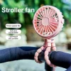 mini ventilateur pliant poulpe portatif multifonctionnel cinq en un ventilateur portable silencieux maison dortoir bébé poussette plusieurs scènes