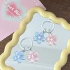 porte clés simulé sakura en résine, fleur de cerisier, pendentif jelly sakura, pendentif romantique, fleur translucide, poupée