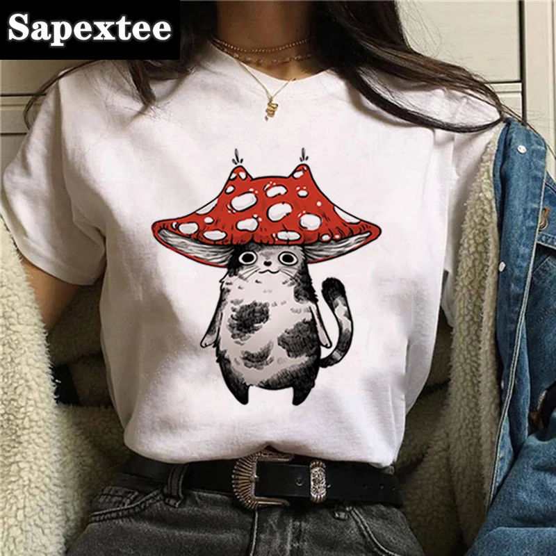 T-shirt imprimé animal de dessin animé rétro Kawaii, haut ourlé, Harajuku, Streetwear T-shirt imprimé animal de dessin animé rétro Kawaii, haut ourlé, Harajuku, Streetwear