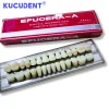 28 pièces/ensembles dentaire résine synthétique dents résine composite dents a2 a3 prothèse supérieure inférieure artificielle préformée prothèse acrylique ed