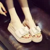 pantoufles de luxe à plateforme pour femme, chaussures décontractées d'extérieur, sandales à la mode