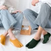 couple tabi chaussettes deux doigts coton peigné bateau chaussettes solide respirant deux orteils antidérapant invisible coupe basse chaussettes pour femmes hommes