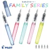 stylo plume pilote japonais à baril transparent, papeterie limitée f/m, pointe de stylo souriant, brosse de pratique, pratique sûre pour les enfants, écriture pour étudiants