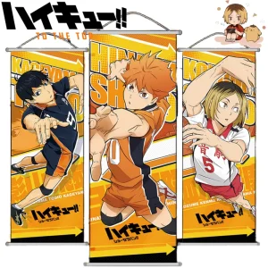 Haikyuu!! Affiches de décoration de cadre de porte de mur de CONFLOW Customs, affiches de périphérique d&rsquo;anime, ornements de con de bande dessinée à la maison, cadeaux de vacances, nouveau