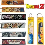 Porte-clés brodé Dragon Ball Son Goku pour amis, porte-clés à la mode, porte-clés pour sac à dos, cadeaux pour voitures Hurcycles, nouveau Porte-clés brodé Dragon Ball Son Goku pour amis, porte-clés à la mode, porte-clés pour sac à dos, cadeaux pour voitures Hurcycles, nouveau