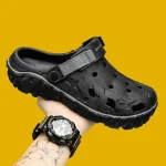 Sabots EVA pour hommes, chaussures de jardin légères, sabots en plastique, sandales de travail de plage avec sabots et Mules pour hommes, 2025 Sabots EVA pour hommes, chaussures de jardin légères, sabots en plastique, sandales de travail de plage avec sabots et Mules pour hommes, 2025