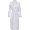 salon de beauté hôtel pur coton mince gaufre style peignoir hommes et femmes longue absorbant toutes saisons universelle grande taille robe