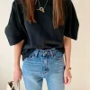 coton 2025 nouveau t shirt d'été femmes élastiques vêtements pour femmes haut surdimensionné t shirt blanc ample femmes t shirt à manches courtes