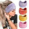 bandes larges de sauna boho pour femmes, turban élastique à nœud vintage, enveloppement de sauna pour filles, bandana en coton doux, accessoires pour cheveux