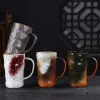 tasse à café japonaise de grande capacité de 800ml, tasse d'eau en céramique pour le lait, expresso, thé, bière, décoration de maison, cadeau, accessoires pour boissons