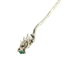 Pince à cheveux Dragon perlée en forme de vague, épingle à cheveux Hanfu avec pompon, pince queue de cheval de Style coréen, pince à cheveux de Style chinois
