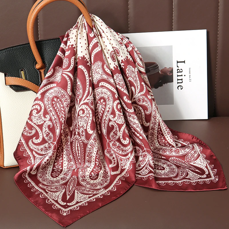 foulards carrés en soie pour femmes, châles hijab, abaya, voile islamique, turban, foulard, bandana, paréo de plage, 70x70cm, 2025 foulards carrés en soie pour femmes, châles hijab, abaya, voile islamique, turban, foulard, bandana, paréo de plage, 70x70cm, 2025