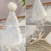 chapeau d'anniversaire brodé de fleurs, bandeau pour bébé fille, maille féerique, gaze, paillettes, couvre chef, accessoire de cheveux de fête pour enfants