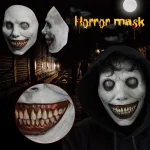 Masque de Zombie Reepy pour Halloween, Accessoires de Cosplay, avec Démons Souriants, le Mal, Réaliste, Fantôme Effrayant Masque de Zombie Reepy pour Halloween, Accessoires de Cosplay, avec Démons Souriants, le Mal, Réaliste, Fantôme Effrayant