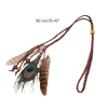 pièce de sauna en plumes indiennes, coiffure amérindienne, bandes de sauna boho, bijoux hiphelicopter