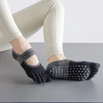 Chaussettes de Yoga dos nu, antidérapantes, à cinq orteils, Pilates, sport, Fitness, séparateur d&rsquo;orteils, pour femmes, nouvelle collection