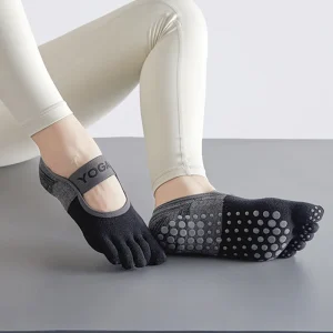 Chaussettes de Yoga dos nu, antidérapantes, à cinq orteils, Pilates, sport, Fitness, séparateur d&rsquo;orteils, pour femmes, nouvelle collection
