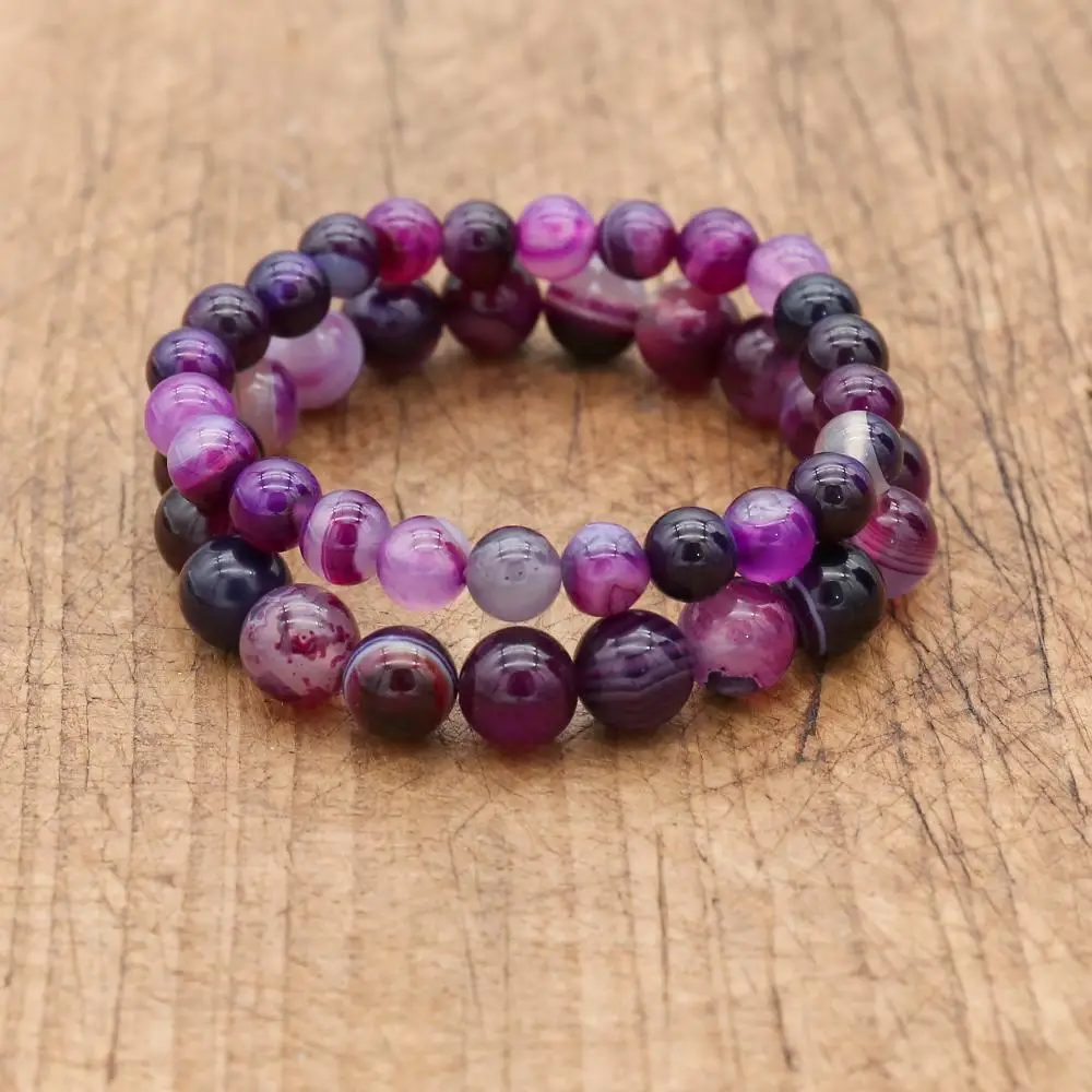 bracelets en onyx violet pour femmes, perles de bouddha, accessoires ethniques pour hommes, cadeau de saint valentin bracelets en onyx violet pour femmes, perles de bouddha, accessoires ethniques pour hommes, cadeau de saint valentin