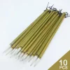 10 pièces bambou calligraphie pinceau stylo laine calligraphie chinoise peinture pinceau stylo mouton cheveux Script régulier écriture brosse