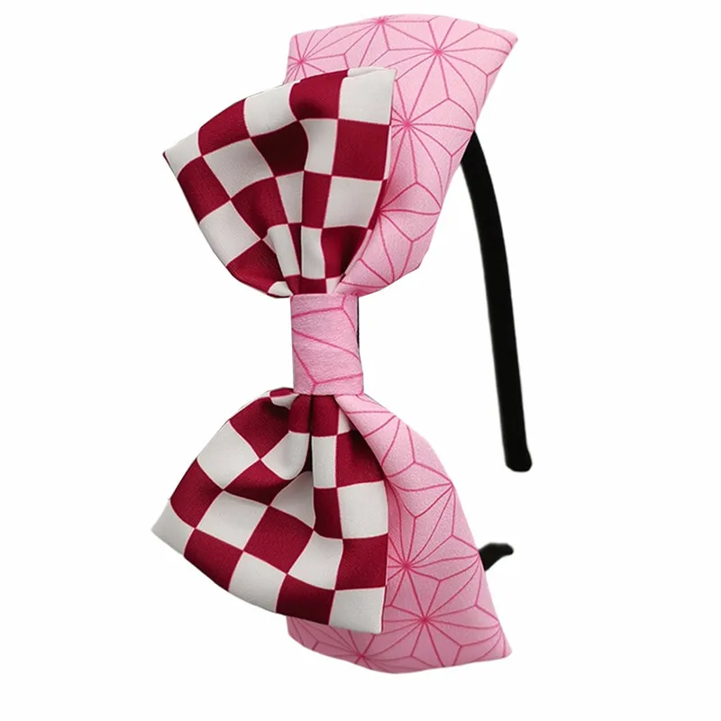 anime kochou shinobu kamado nezuko cosplay bandeau à nœud papillon bandeau pour filles coiffure accessoires de cheveux cadeaux pour les filles anime kochou shinobu kamado nezuko cosplay bandeau à nœud papillon bandeau pour filles coiffure accessoires de cheveux cadeaux pour les filles