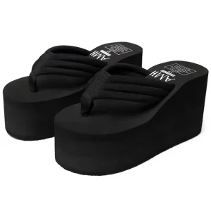 Tongs d’été confortables et décontractées pour femmes, pantoufles de plage, style optique non ald, chaussures à l’offre elles compensées astronomiques, nouveau style Tongs d’été confortables et décontractées pour femmes, pantoufles de plage, style optique non ald, chaussures à l’offre elles compensées astronomiques, nouveau style