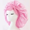 injbonnet réglable en satin pour hommes et femmes, bonnet pour dormir, cheveux, bande lourde