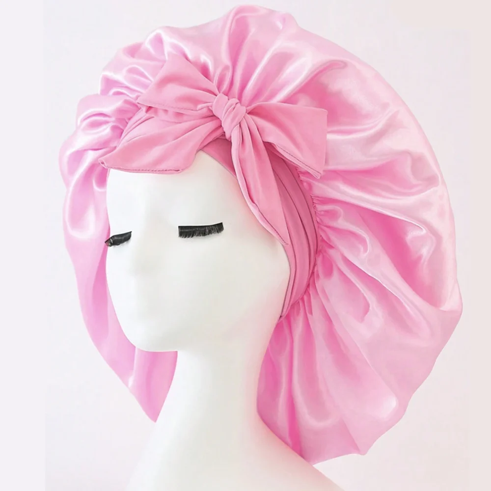 injbonnet réglable en satin pour hommes et femmes, bonnet pour dormir, cheveux, bande lourde injbonnet réglable en satin pour hommes et femmes, bonnet pour dormir, cheveux, bande lourde