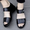 sandales d'été à semelle souple pour hommes, chaussures non ald, mode masculine, plage décontractée, plates, confortables, grande taille, sandales gladiateur rome