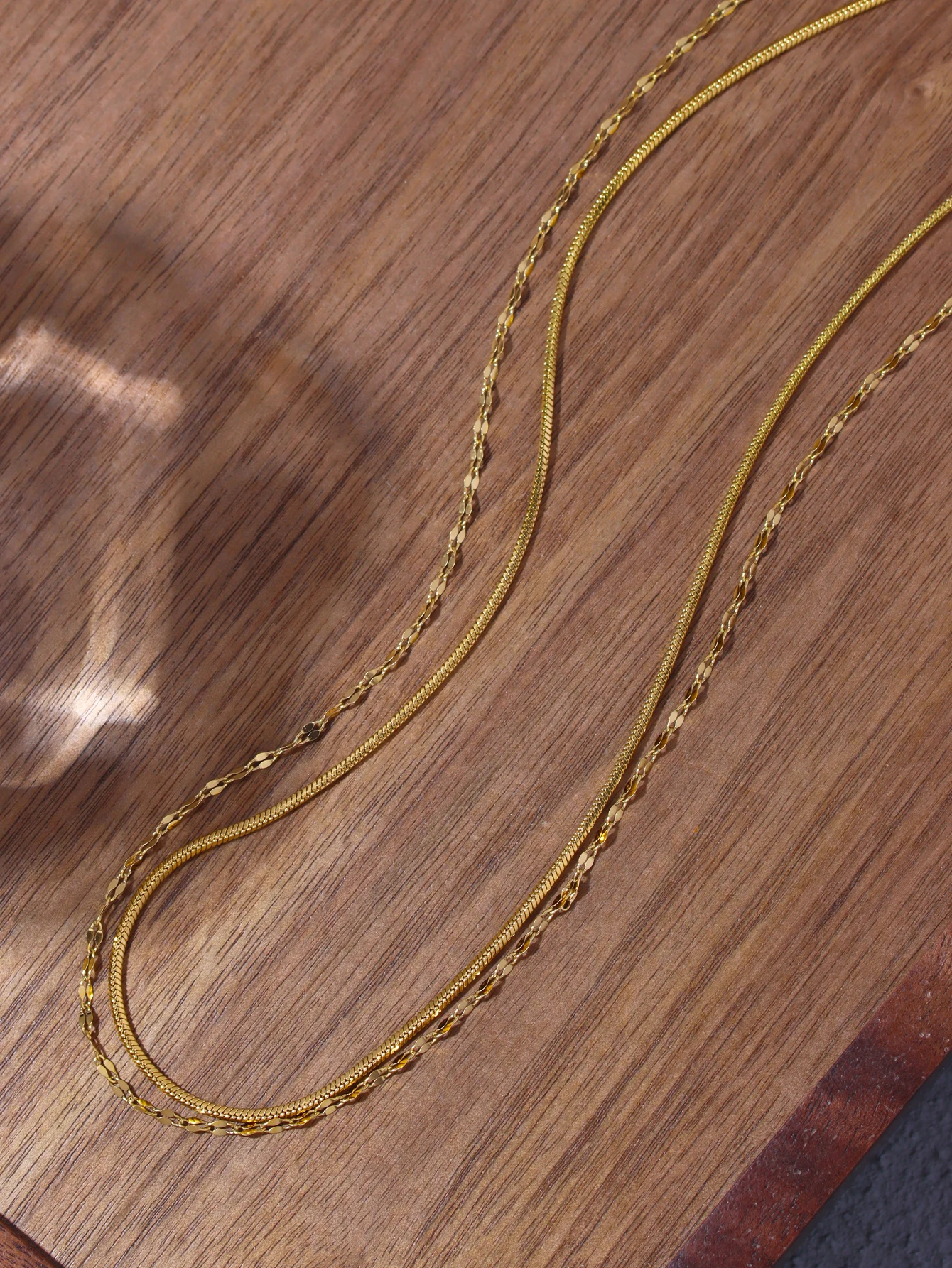 ensemble de colliers minimalistes en acier inoxydable pour femmes, bijoux quotidiens ensemble de colliers minimalistes en acier inoxydable pour femmes, bijoux quotidiens