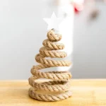 Décorations d&rsquo;arbre de Noël en bois nordique créatif, petits ornements de bureau