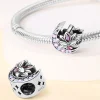 bracelet en argent sterling 925, tournesol sakura lotus, pendentifs colorés, bijoux adaptés aux femmes, fabrication de cadeaux fins
