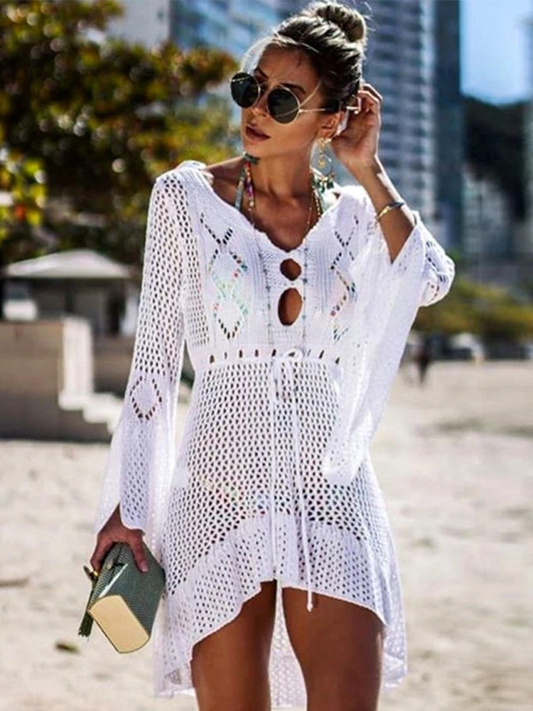 Sexy couvrir Bikini femmes maillot de bain couvrir plage maillot de bain vêtements de plage tricot maillots de bain maille Robe de plage tunique Robe Sexy couvrir Bikini femmes maillot de bain couvrir plage maillot de bain vêtements de plage tricot maillots de bain maille Robe de plage tunique Robe
