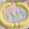 porte clés simulé sakura en résine, fleur de cerisier, pendentif jelly sakura, pendentif romantique, fleur translucide, poupée