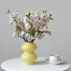 fausses fleurs de pêche artificielles, branche de prunier, décoration florale pour mariage, maison, vase de table