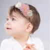 bébé fille bandeau mignon fleur élastique bandeau de cheveux nouveau né tête enfant en bas âge bandeau chapeaux bébé cheveux accessoires cadeaux de noël