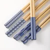 Baguettes japonaises réutilisables en bois de bambou naturel, 5 paires, faites à la main, multicolores, Sushi chat fleur, Design, vaisselle écologique Baguettes japonaises réutilisables en bois de bambou naturel, 5 paires, faites à la main, multicolores, Sushi chat fleur, Design, vaisselle écologique
