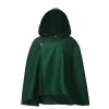 cape à capuche japonaise pour halloween, costume de cosplay du corps de scout, châle vert, costume pour hommes et femmes