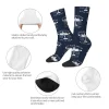 supermarine spitfire hommes chaussettes d'équipage unisexe amusant avion de chasse pilote avion printemps été automne hiver robe chaussettes