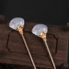 Épingle à cheveux en jade fleur, outil de conception de coiffure, épingle à cheveux de style ancien, couvre chef de style chinois, couvre chef ancien, bâtons de cheveux hanfu
