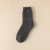 3 paires de chaussettes de bottes pour femmes, chaussettes thermiques pour l'hiver épais, chaussettes chaudes d'extérieur, douces et chaudes, classiques, en coton pour grandes filles